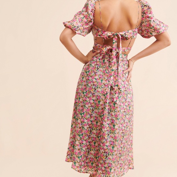 For Love & Lemons Isadora Midi Dress – Size S (NWT) - Picture 2 of 12